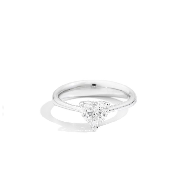 Anillo Solitario de compromiso Oro Blanco R67SO12/024-14.1