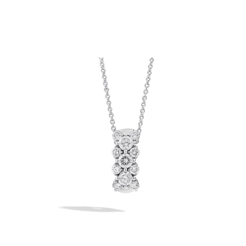 Colgante Oro blanco de 18 kt y diamantes de talla brillante P01FM001/059/45.1